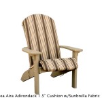 Adirondack椅子的Sunbrella Cushion由美国再生塑料万博体育登陆
